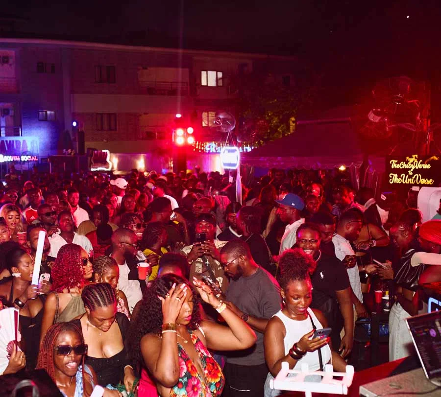 South Social party crowd at Praia Lagos
